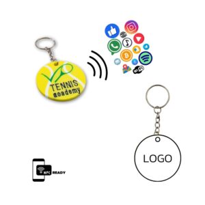 Customizable Keychain with Programmable NFC Tag
